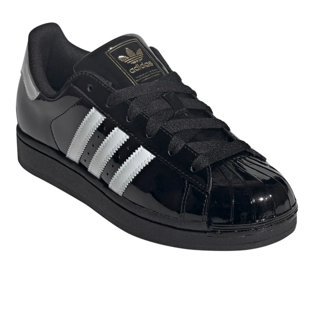 Adidas Superstar II Core Black Cloud White Gold Women's 6 JS4009 New - Picture 3 of 10